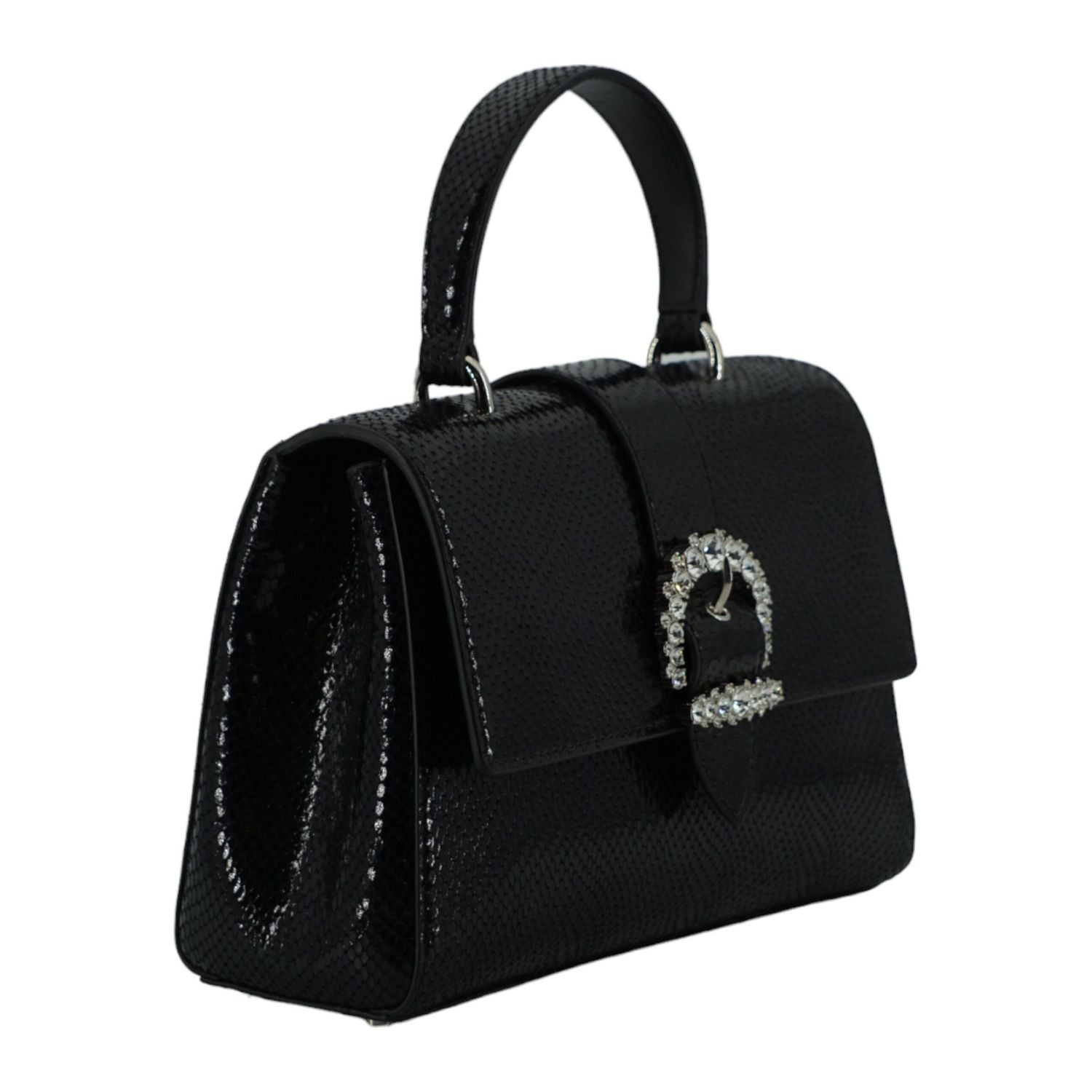 Front view with bag zipped and handles upright.