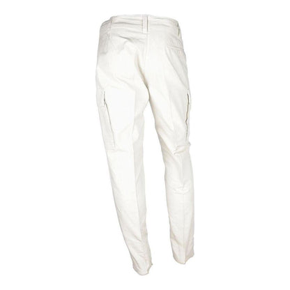 Don The Fuller White Cotton Men's Trouser Jeans & Pants