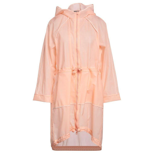Elisabetta Franchi Powder Pink Long Waterproof Jacket EL-10020-IT42|M