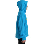 Dsquared² Blue Logo Print Cotton Hoodie Sweatshirt Sweater