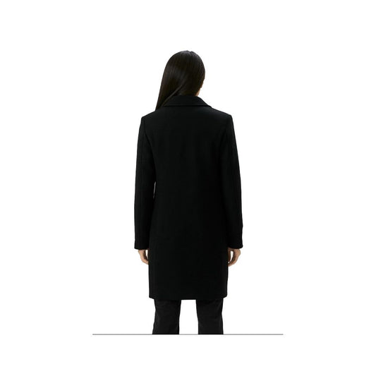 Love Moschino Black Wool Women Coat