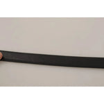 Dolce & Gabbana Black Classic Leather Silver Tone Metal Buckle Belt