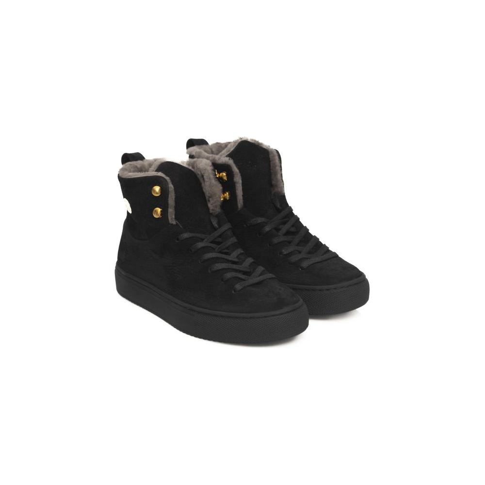 Cerruti 1881 Black Cowhide Women Sneaker