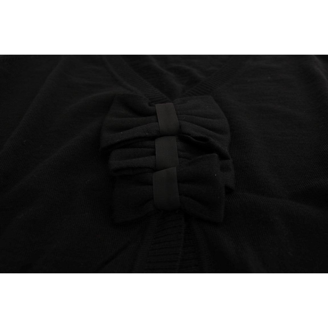MARGHI LO' Black Wool Blouse Sweater