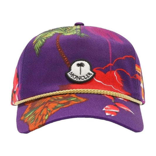 Moncler x Palm Angels Purple Cotton Men Cap MO-13230-UNI