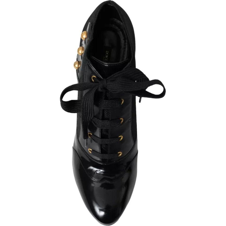 Dolce & Gabbana Black Jersey Stretch Ankle Boots Shoes LA10817-39