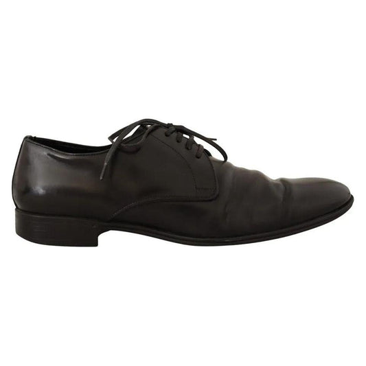 Dolce & Gabbana Black Leather Derby Dress Formal Shoes 1728,67345645728,Black,Dolce & Gabbana,EU41.5/US8.5,Formal - Men - Shoes,Material: 100% Leather,Men,Oxfords and Derbies - Shoes,Preowned / Defect,Shoes