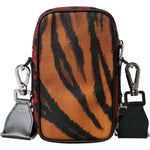 Dolce & Gabbana Multicolor Tiger Print Nylon Logo Cross Body Bag