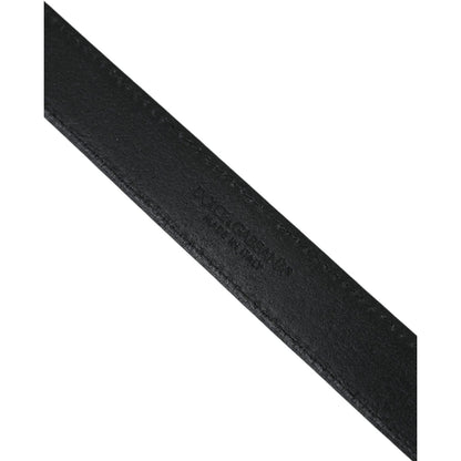 Dolce & Gabbana Beige Suede Leather Silver Buckle Belt Men