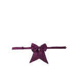 Dolce & Gabbana Purple Ribbon Silk Adjustable Neck Men Bow Tie