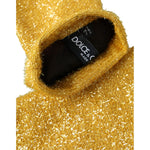Dolce & Gabbana Gold Lurex Fantasia Mid Arm Length Gloves