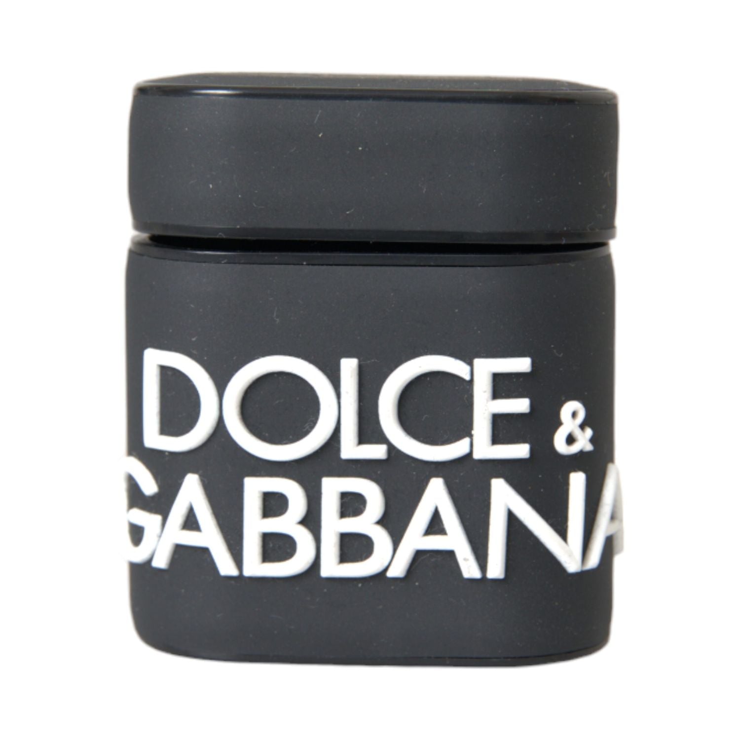 Dolce & Gabbana Black White Silicone Embossed Logo Airpods Case