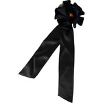 Dolce & Gabbana Black Silk Gold Brass Floral Hair Pin Brooch Brooch Dolce & Gabbana Black