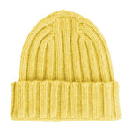 Made in Italy Yellow Cashmere Hats & Cap