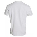 Dolce & Gabbana White Logo Embossed Cotton Crewneck T-shirt