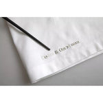 Dolce & Gabbana White Logo Embossed Cotton Crewneck T-shirt