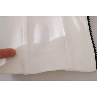 Dolce & Gabbana White Striped Cotton Sleeveless Top T-shirt