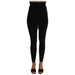Dolce & Gabbana Black Cashmere Silk Stretch Tights Stockings