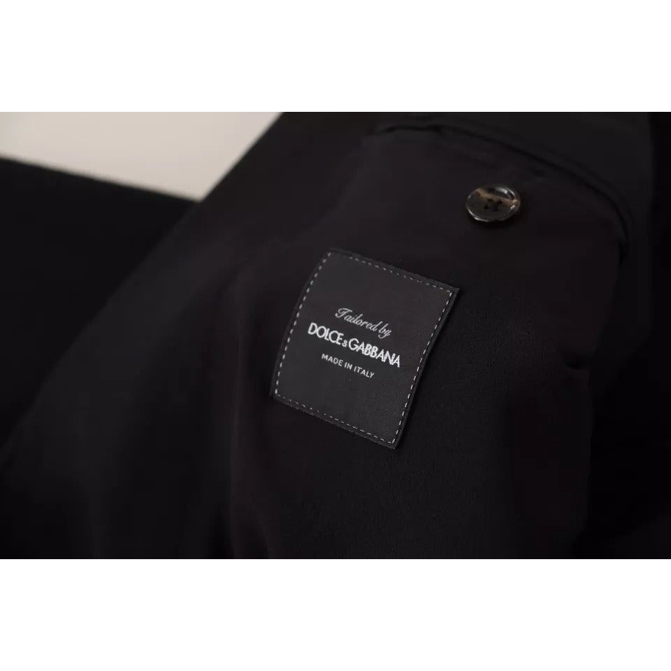 معطف وسترة بليزر من الصوف الأسود من دولتشي آند غابانا بقصّة Slim Fit