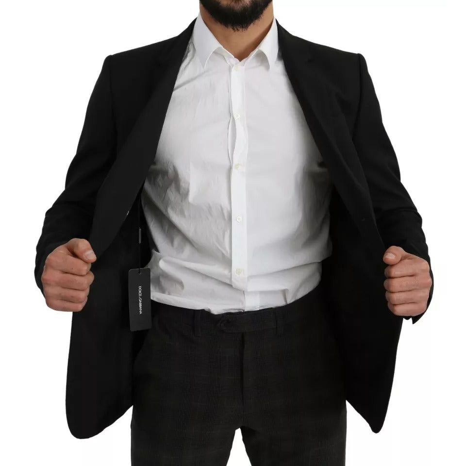 سترة بليزر من الصوف الأسود بقصّة Slim Fit من دولتشي آند غابانا