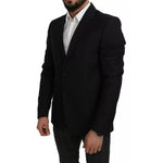 سترة بليزر من الصوف الأسود بقصّة Slim Fit من دولتشي آند غابانا