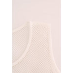 Dolce & Gabbana White Net Tank Transparent Top