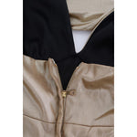 Dolce & Gabbana Gold Silk Stretch Romper Body