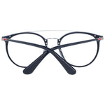 Police Blue Men Glasses Frame, full-rim round style with metal & plastic material, 51-19-145 size, blue color, includes branded case.