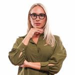 Lozza Black Unisex Glasses Frame