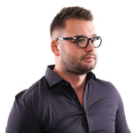 Lozza Black Unisex Glasses Frame
