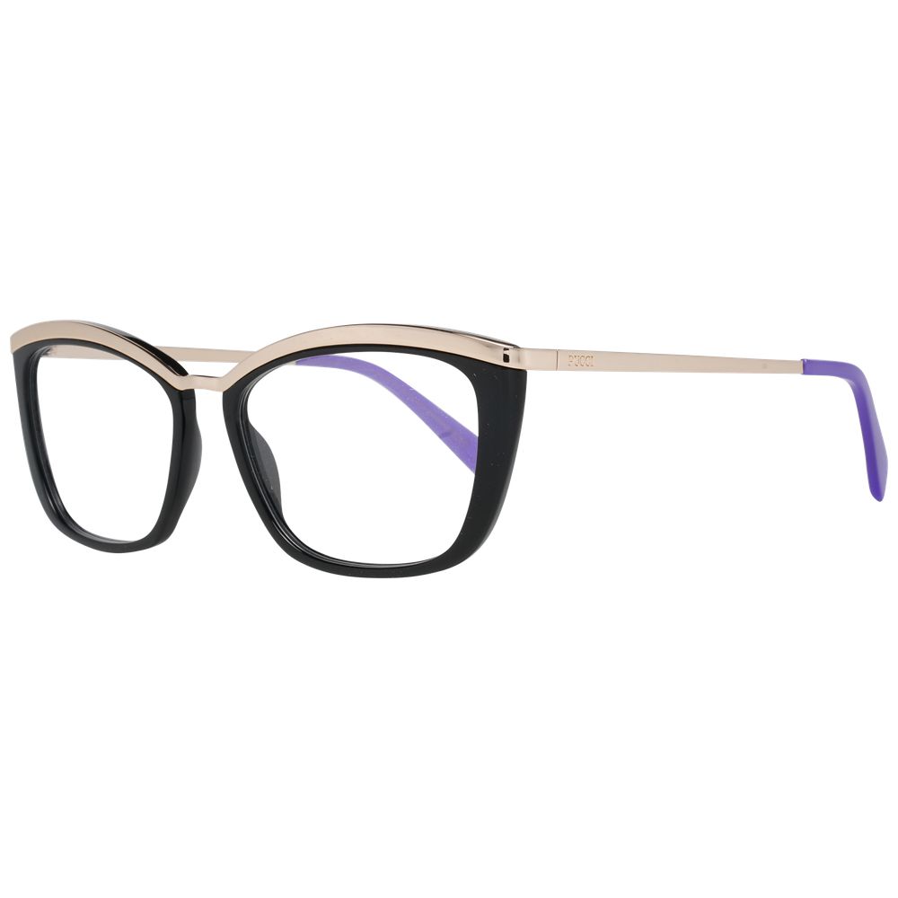 Emilio Pucci Black Metal & Plastic Glasses (Frames)