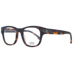 Lozza Brown Unisex Glasses Frame with round full-rim design, plastic material, and demo lenses. Size 50-21-140. Includes branded case.