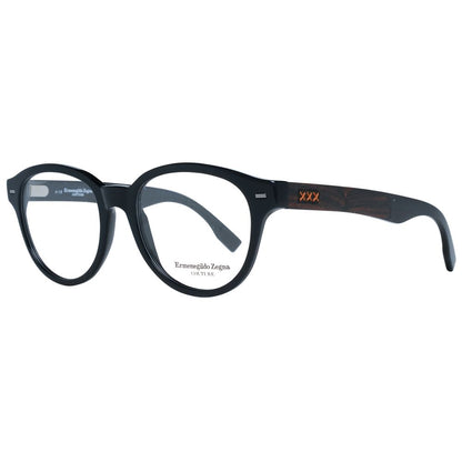 Ermenegildo Zegna Black Plastic Glasses (Frames)