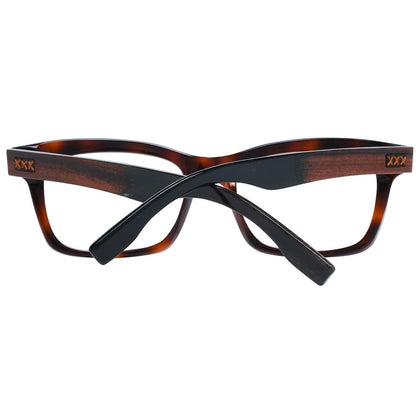 Ermenegildo Zegna Brown Plastic Glasses (Frames)