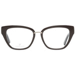 Swarovski Brown Women Glasses Frame, cat eye style, full-rim plastic design with demo lenses, 50-16-140 size for women.