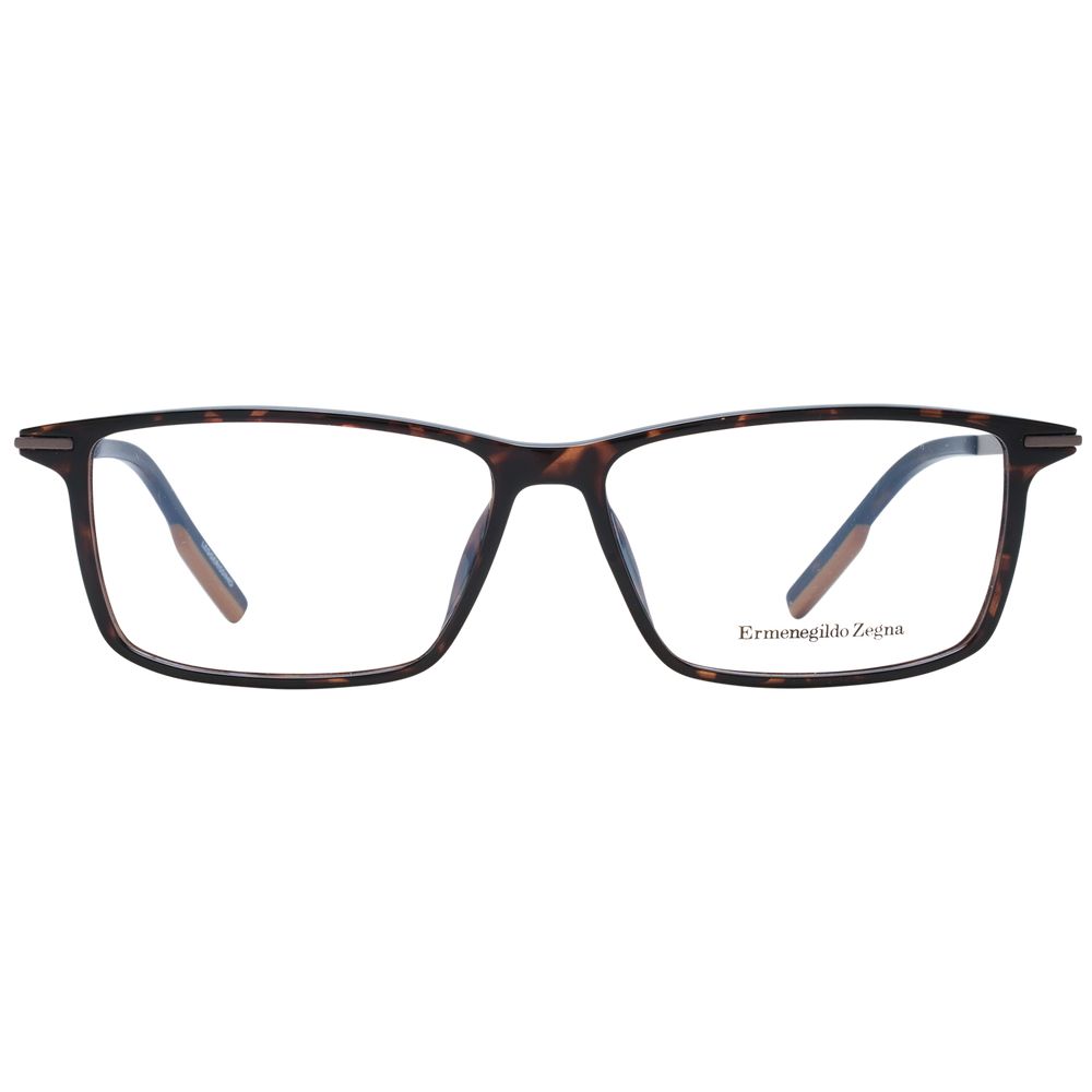 Ermenegildo Zegna Brown Plastic Glasses (Frames)