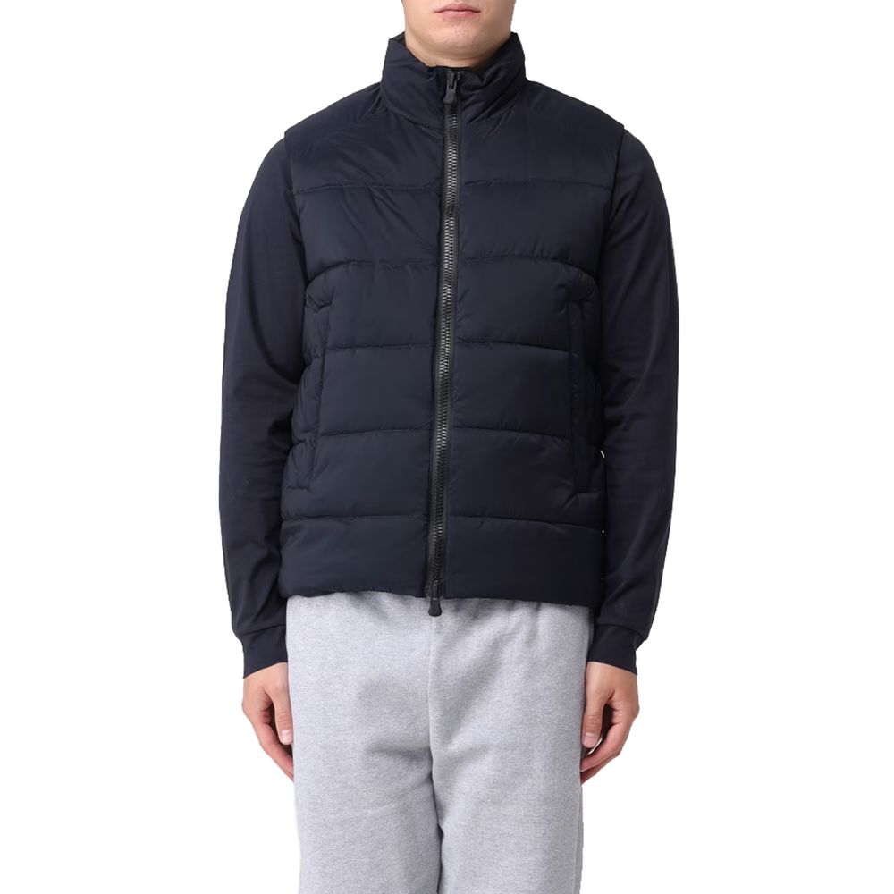 People Of Shibuya Blue Polyester Men Vest