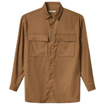 Hinnominate Brown Polyester Shirt Hinnominate Sienna