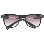 Sting Brown Men Sunglass with brown acetate full-rim frame, gradient plastic lenses, featuring stylish square design and branded case included.