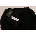 Dolce & Gabbana Black Mink Nutria Fur Mini Hot Pants