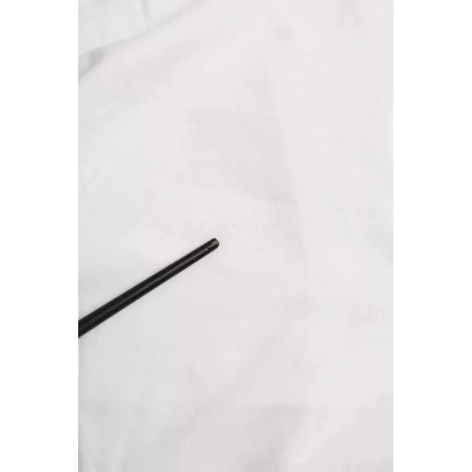 Balenciaga White Cotton Crew Neck Short Sleeves T-shirt