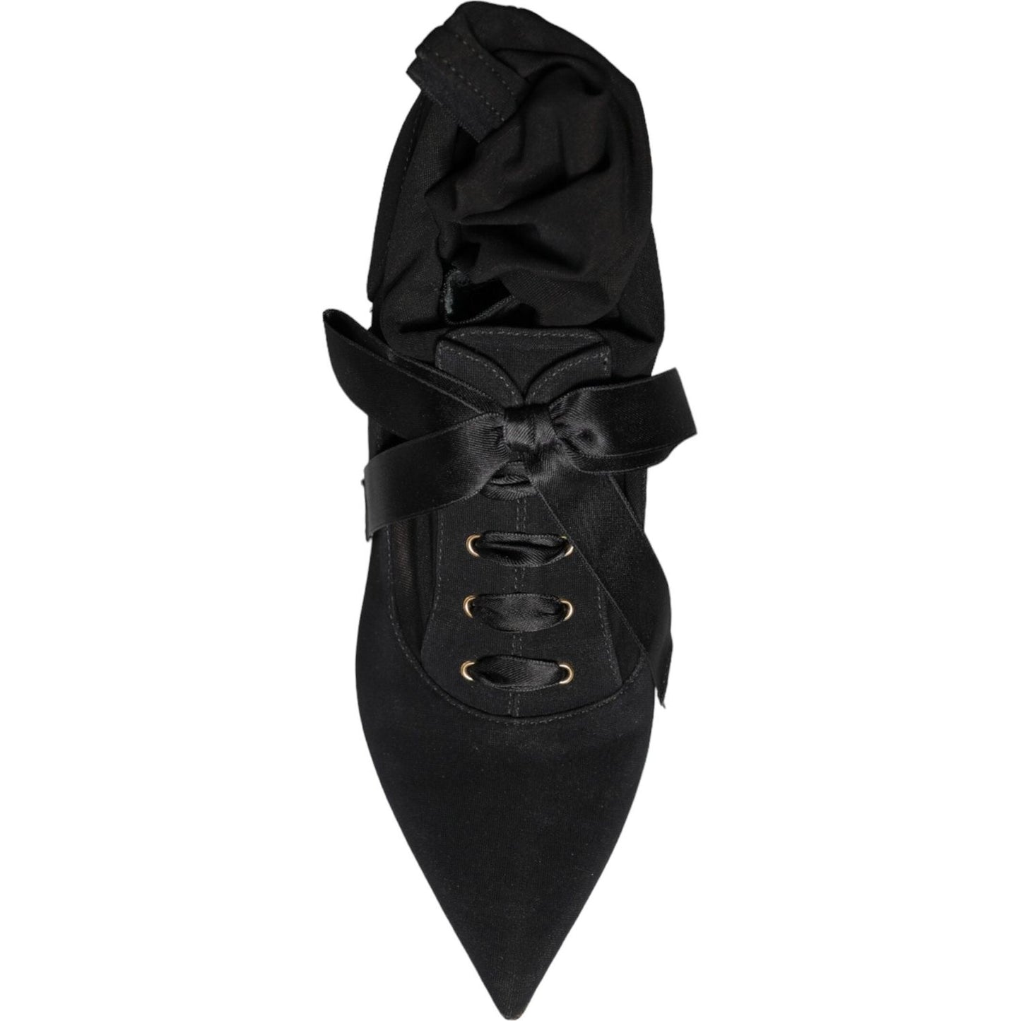 Dolce & Gabbana Black Stiletto Heels Mid Calf Boots Shoes LA12917-37