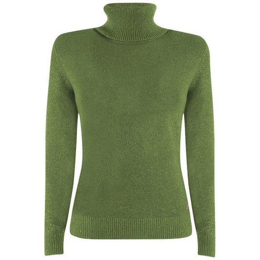 Yes Zee Green Viscose Sweater YE-13712-XXL