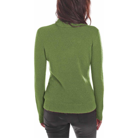 Yes Zee Green Viscose Sweater YE-13712-XXL