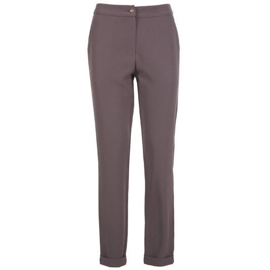Yes Zee Gray Polyester Jeans & Pant YE-13702-XXL