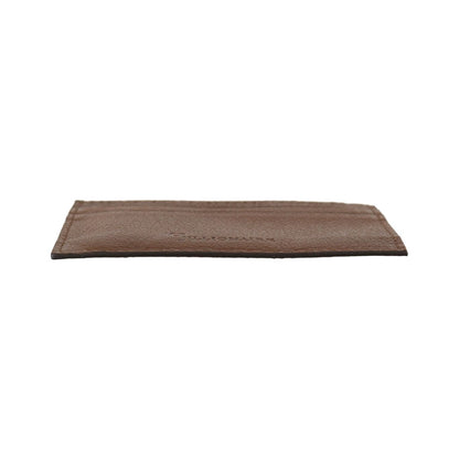 Billionaire Italian Couture Brown Leather Cardholder Wallet Wallet