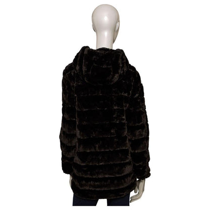Baldinini Trend Black Polyester Women's Coat