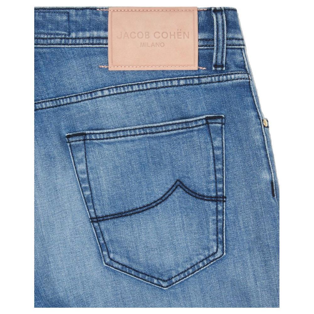 Jacob Cohen Blue Cotton Men Jeans