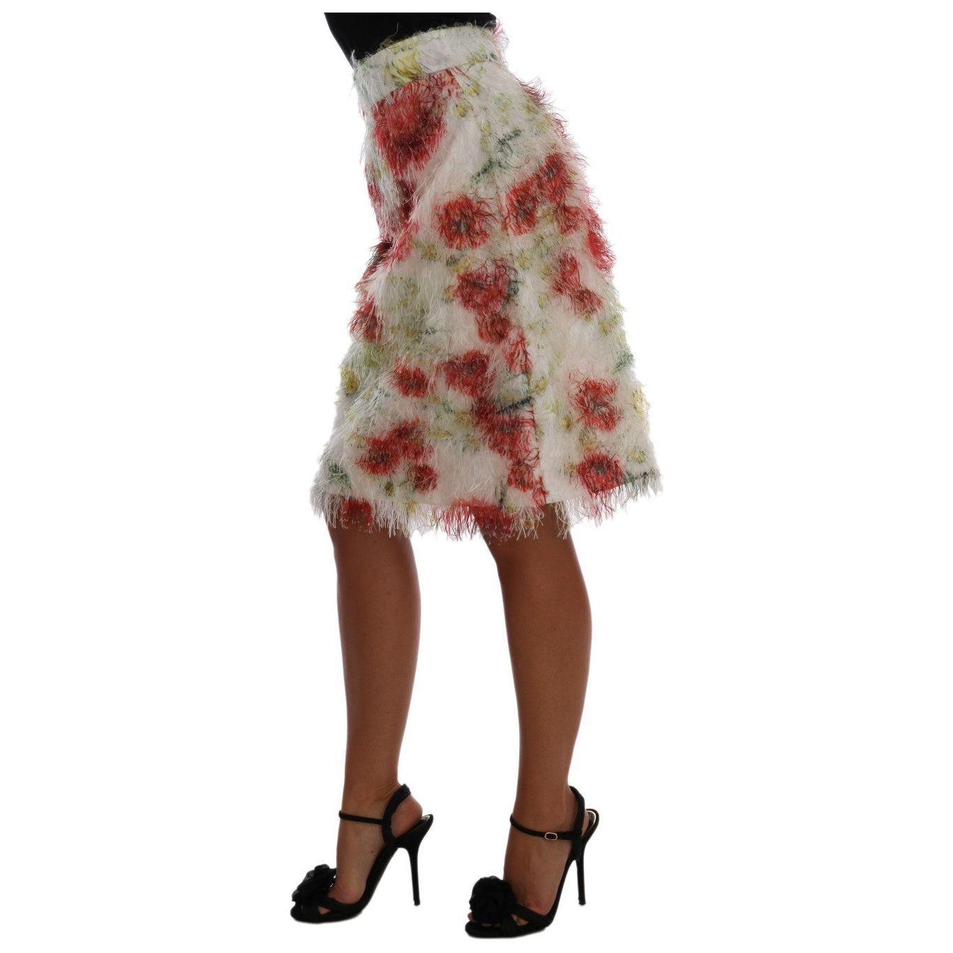 Dolce & Gabbana Floral Patterned Pencil Straight Skirt