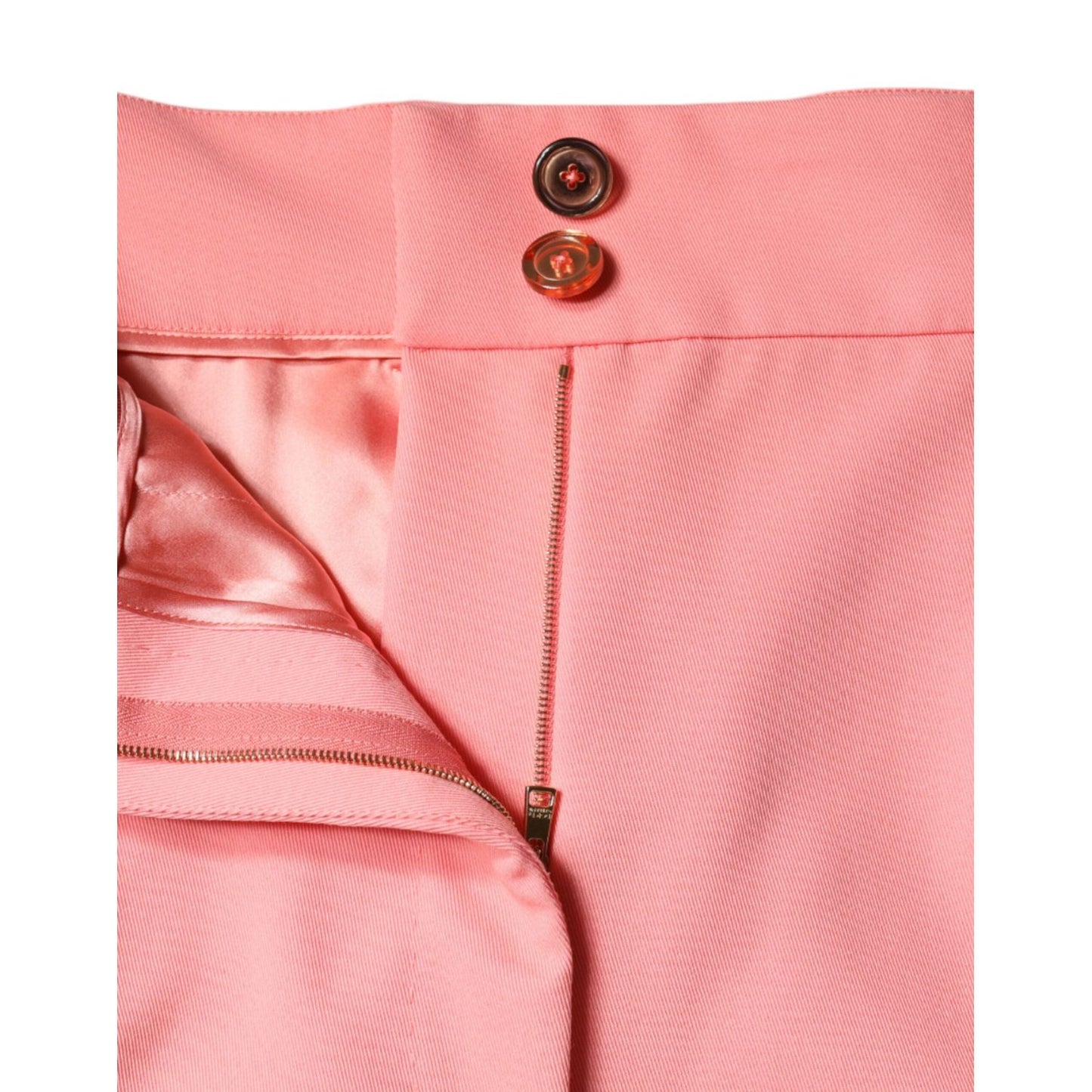 Dolce & Gabbana Rose Pink Polyester High Waist Tapered Pants PAN75517-44
